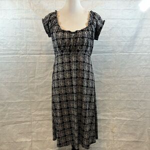 Axcess Black & White Midi Dress